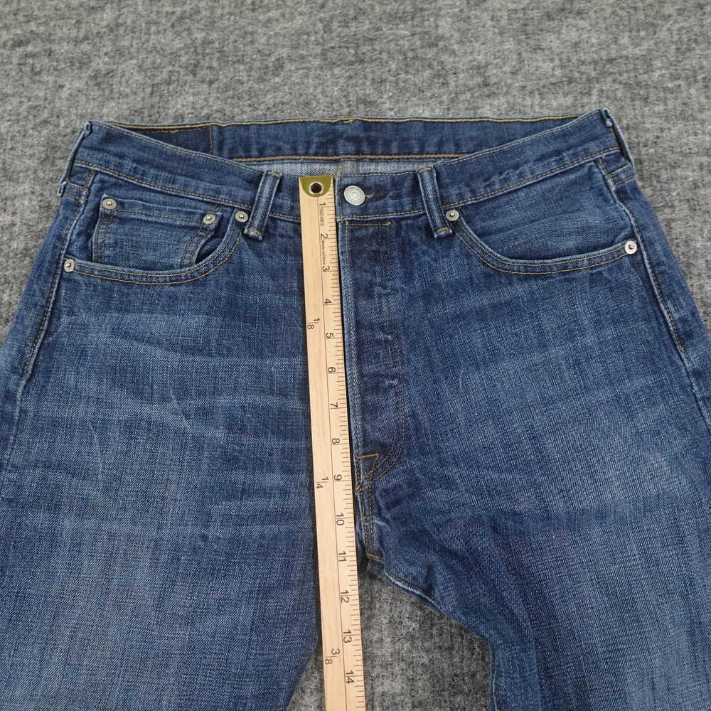 Levis 501XX Jeans Mens 34x30 Straight Leg Button Fly Classic Denim (32x27.5) - Picture 11 of 13